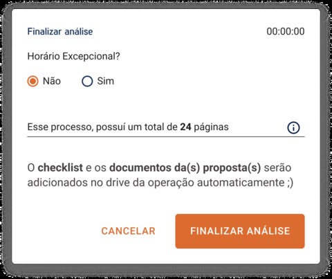 SulAmérica finalize analysis dialog