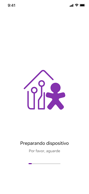 Vivo Casa Inteligente pairing — Preparando dispositivo loading state